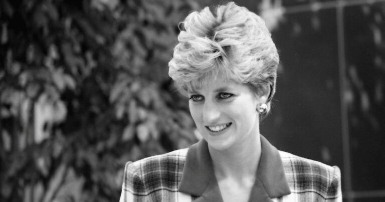 Fotografie princezny Diana u hospice
