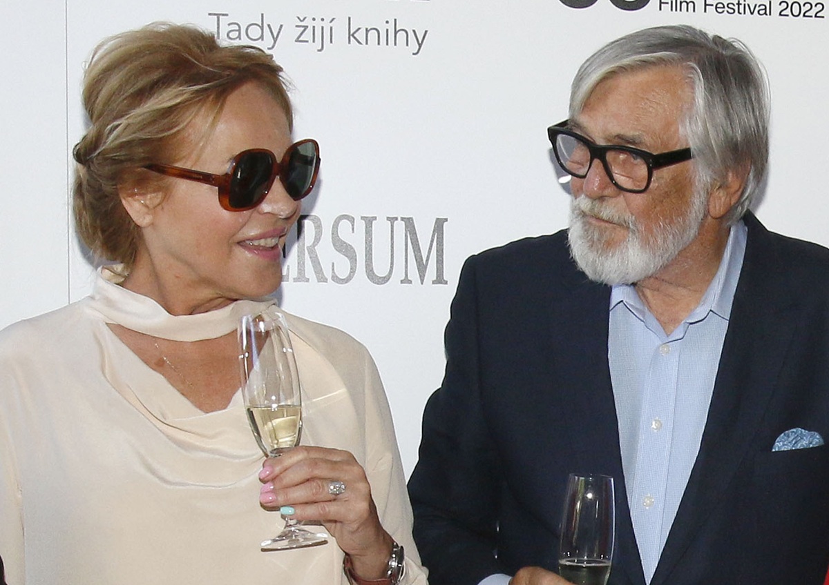 Dagmar Havlová a Jiří Bartoška na křtu knihy křest knihy Moje máma Jana Brejchová