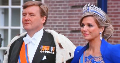 Fotografie nizozemského krále Williama -Alexandra a jeho manželky královny Maximy
