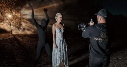Fotografie z natáčení videoklipu k písni Medúza