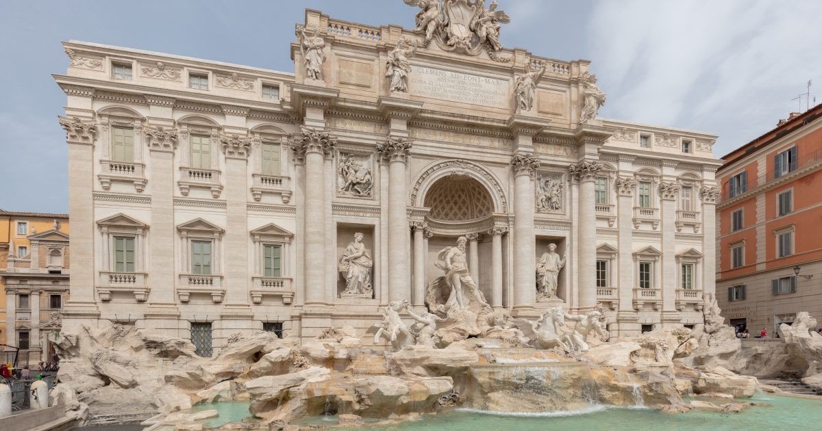 Fotografie fontány di Trevi v Římě