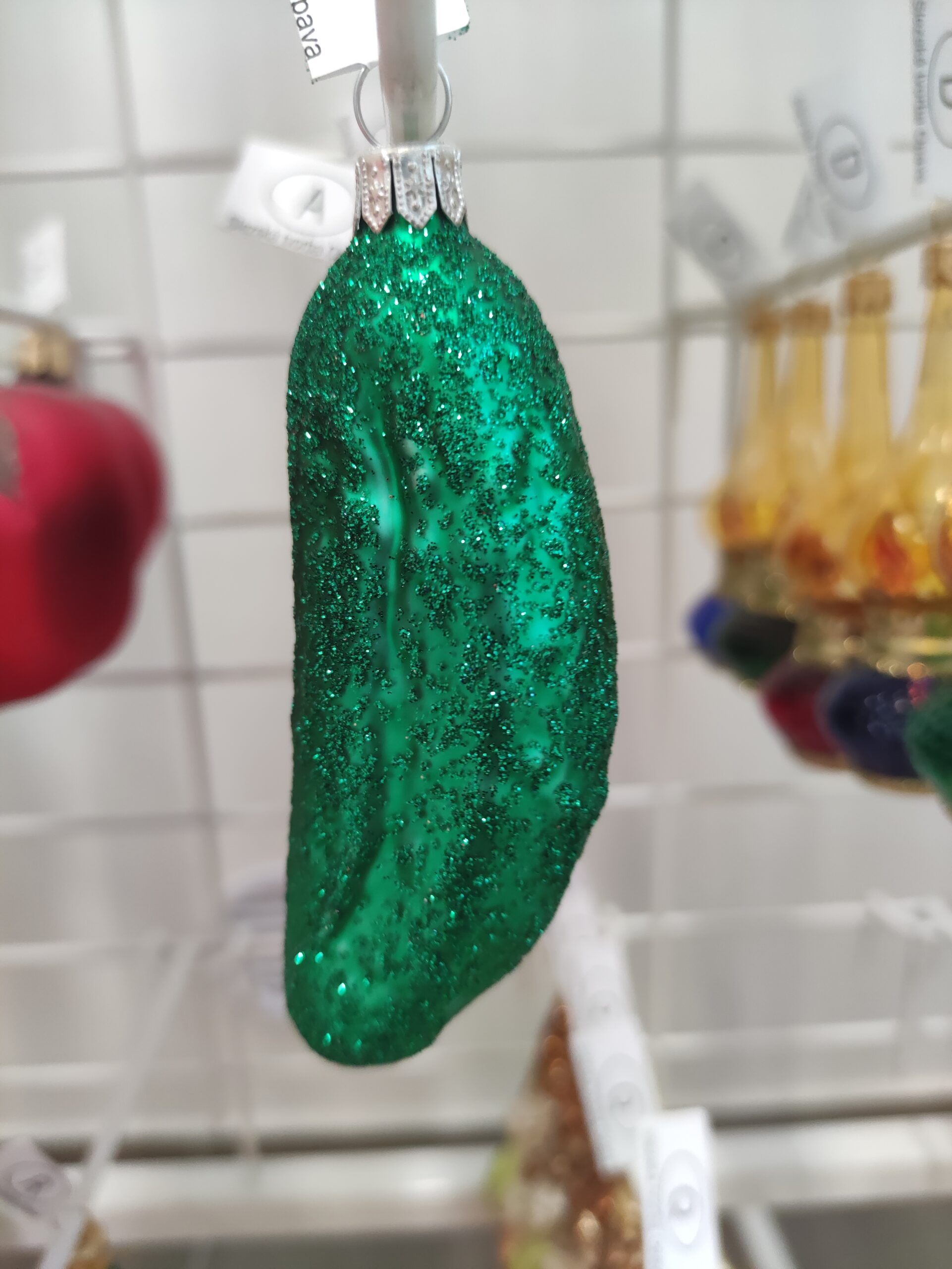 Fotografie vánoční ozdoby - okurky