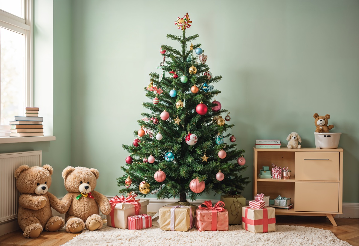Fotografie vánočního stromečku s dárky
