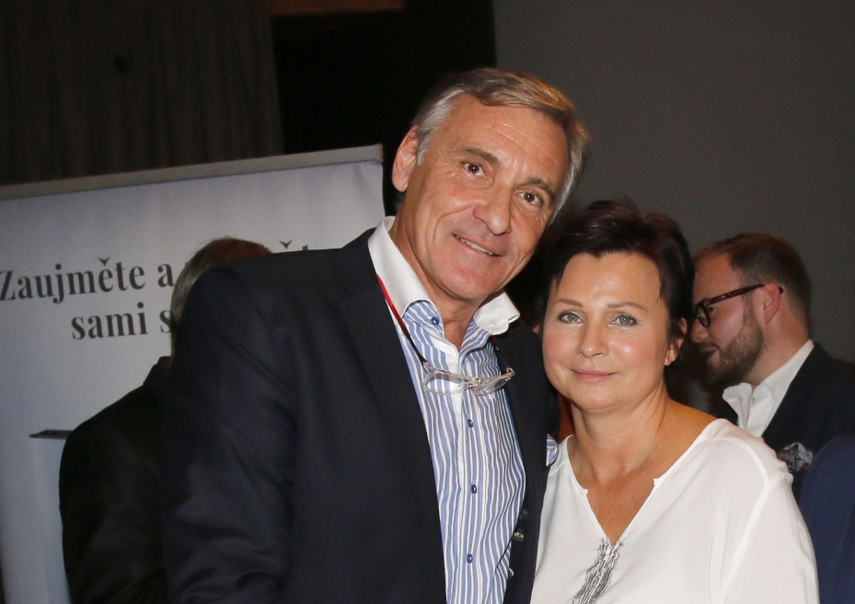 Jan Čenský a Dana Čenská na křtu knihy První dojem