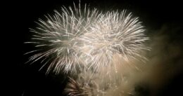 Fotografie novoročního ohňostroje