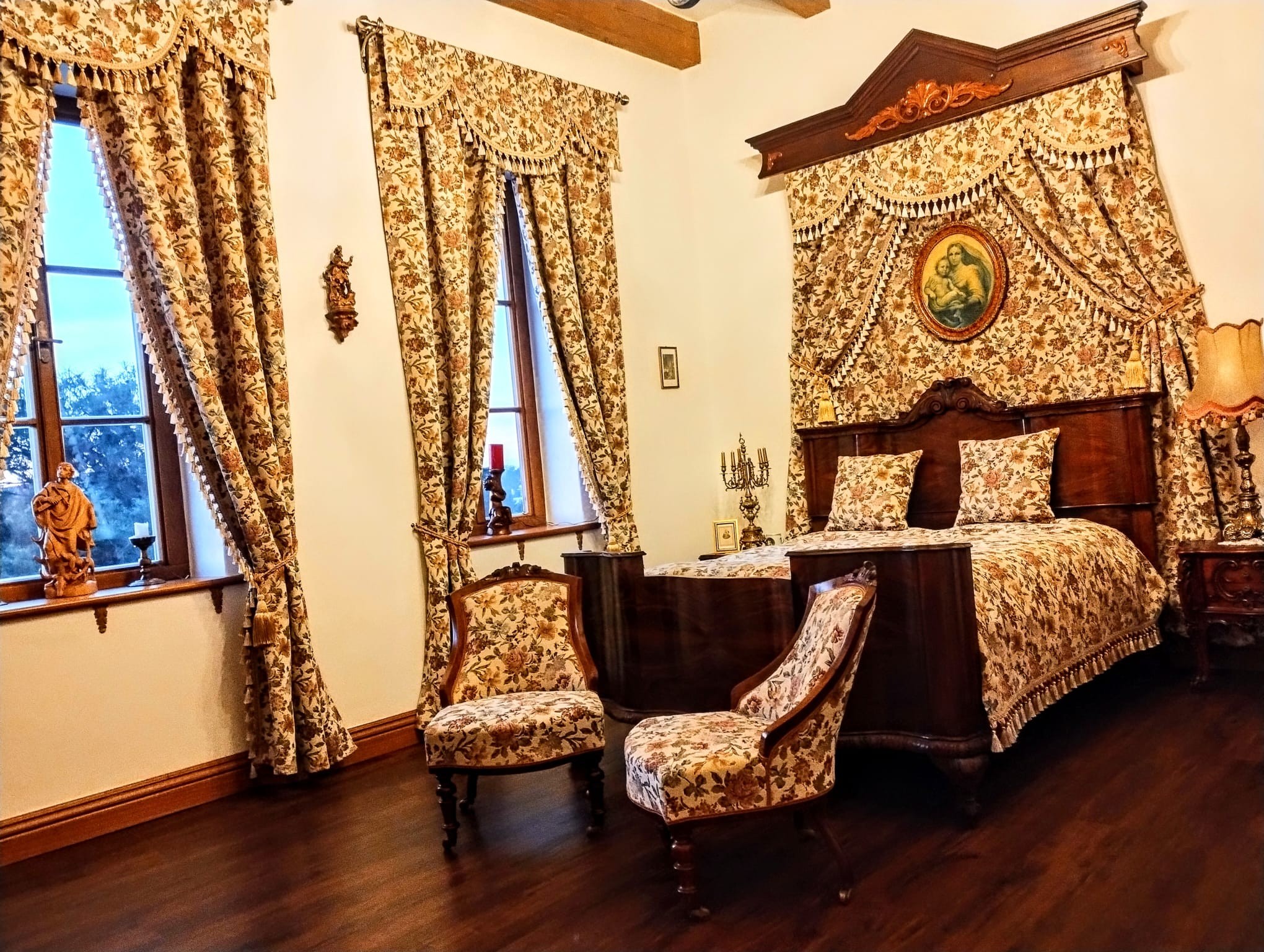 Fotografie interiéru zámečku Staré Ždánice