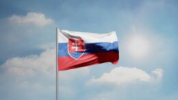Fotografie slovenské vlajky