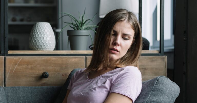 Fotografie nešťastné ženy