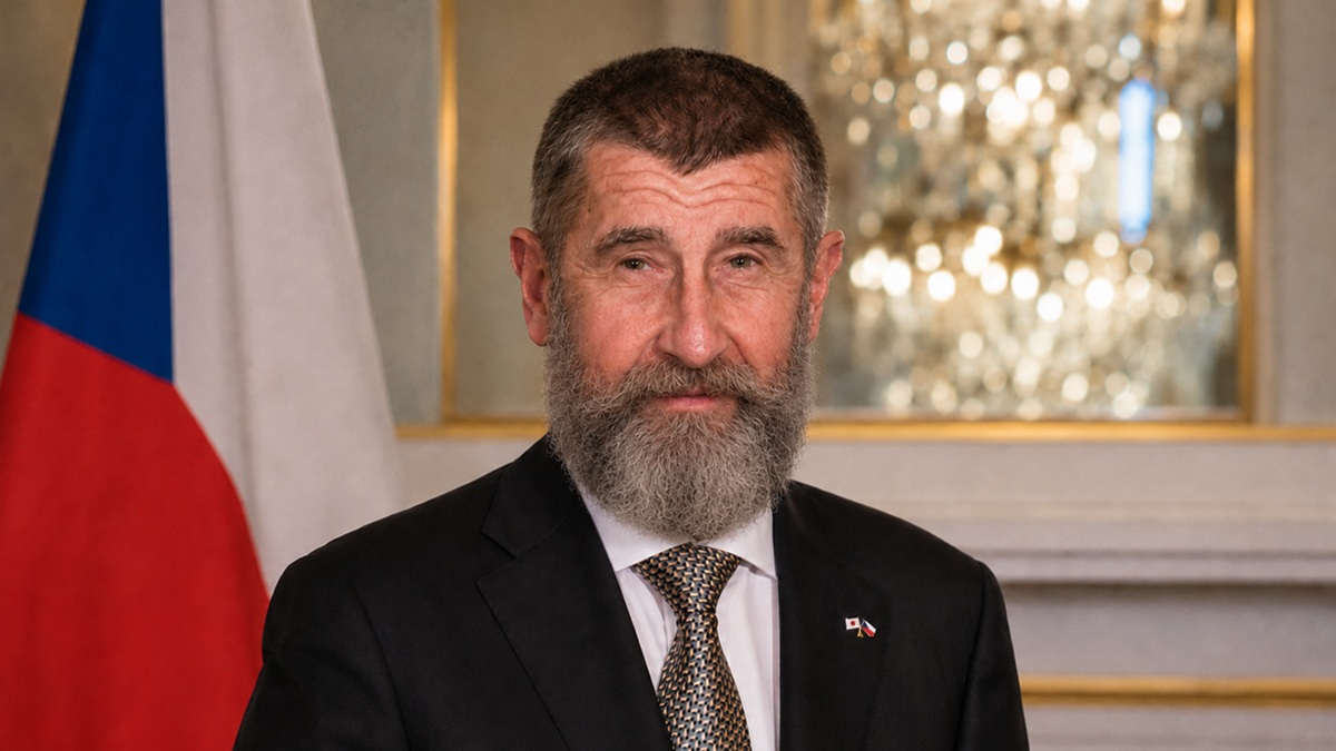 Fotografie Andreje Babiše bez vousů