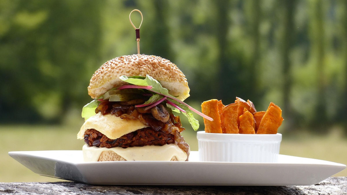 Vegetariánský hamburger