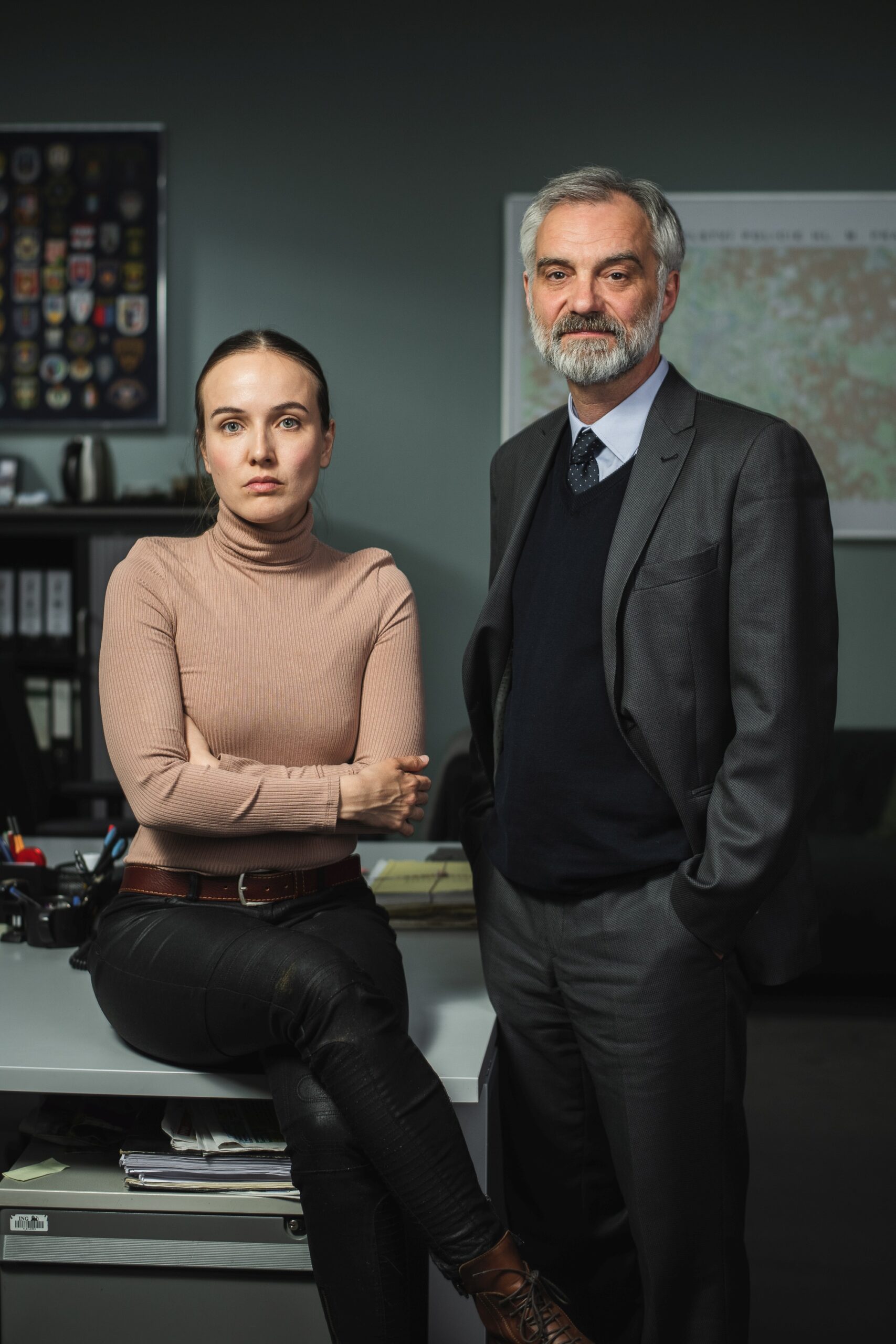 Fotografie Terezy Ramba a Ivana Trojana v minisérii Docent